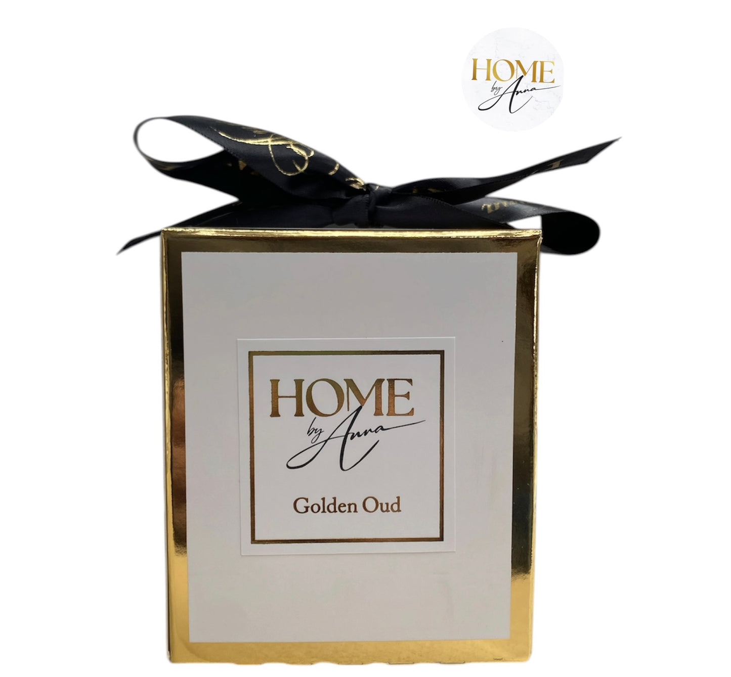 Luxury Large White Boxed Candle - Golden Oud