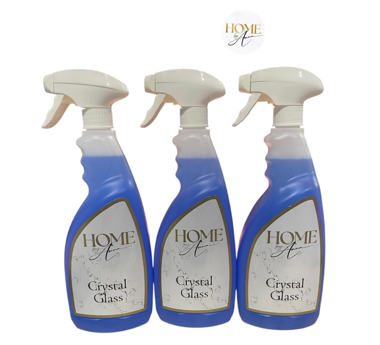 TOP SELLER 🥇 Bundle of 3 Crystal Glass Window Cleaner Spray - Home by Anna Range