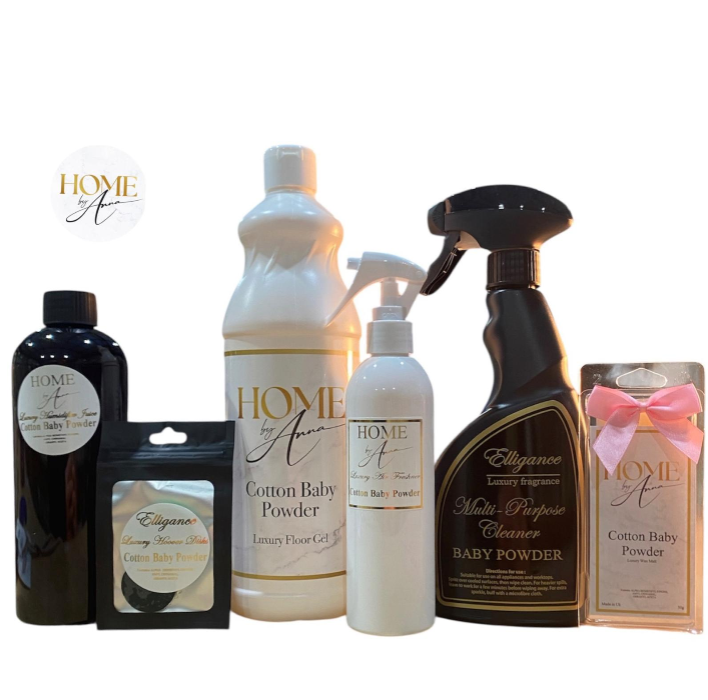The Ultimate Luxury Cotton Baby Powder Home Fragrance Bundle Home by Anna