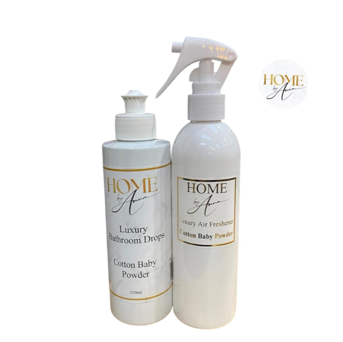 Cotton Baby Powder Scent Perfume Drops and Room Spray Duo