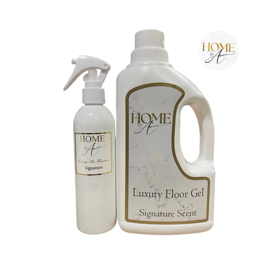 Signature Scented Room Spray and Foaming Floor Gel Home Care Bundle