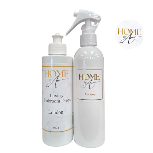 Luxury Bathroom Drops and Room Spray Duo - London