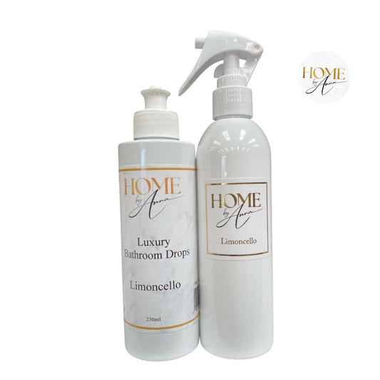 Luxury Bathroom Drops and Room Spray Duo - Limoncello