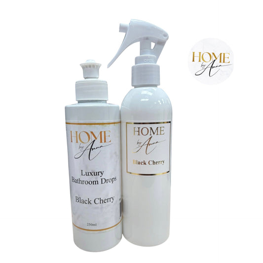Luxury Bathroom Drops and Room Spray Duo - Black Cherry