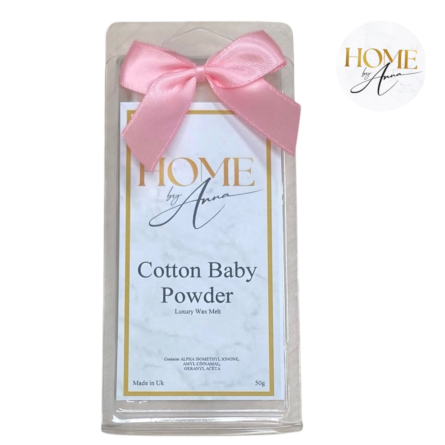 Luxury Wax Melt Snap Bar Pack - Cotton Baby Powder