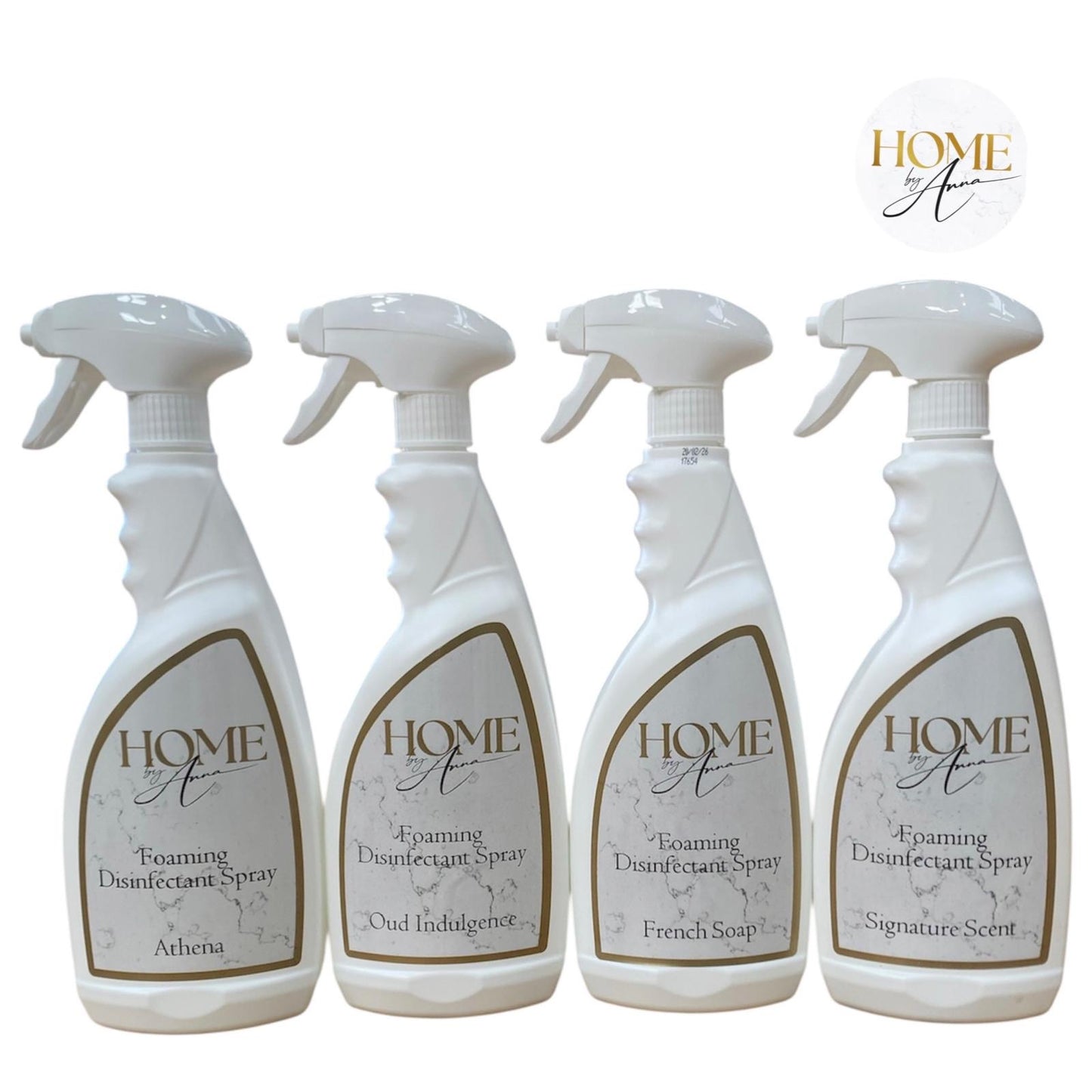 Home By Anna Luxury Foaming Disinfectant Spray Box of 12 bulk buy wholesale - Various Fragrances