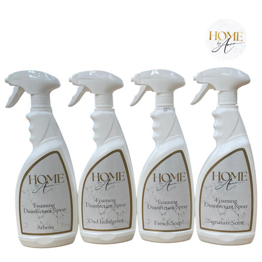 Home By Anna Luxury Foaming Disinfectant Spray Box of 12 bulk buy wholesale - Various Fragrances