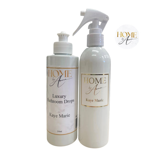 Luxury Bathroom Drops and Room Spray Duo - Blue Lenora
