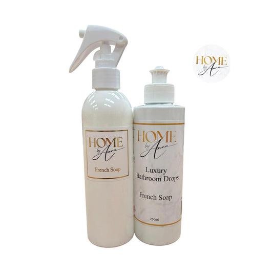 Luxury Bathroom Drops and Room Spray Duo - French Soap