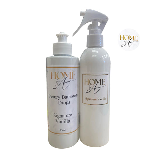 Luxury Bathroom Drops and Room Spray Duo - Signature Vanilla