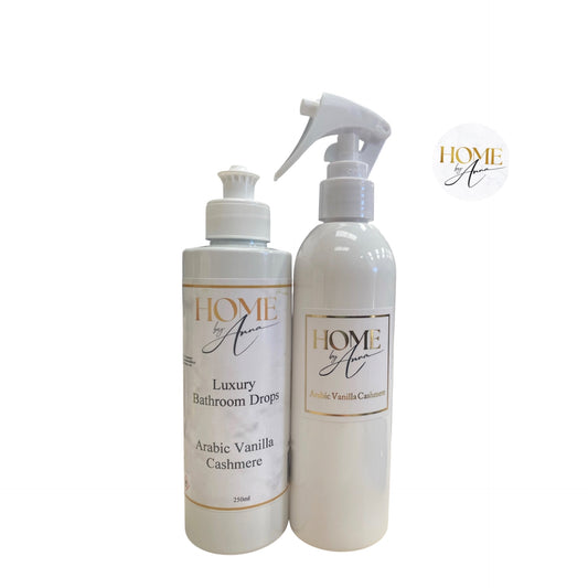 Luxury Bathroom Drops and Room Spray Duo - Arabic Vanilla Cashmere