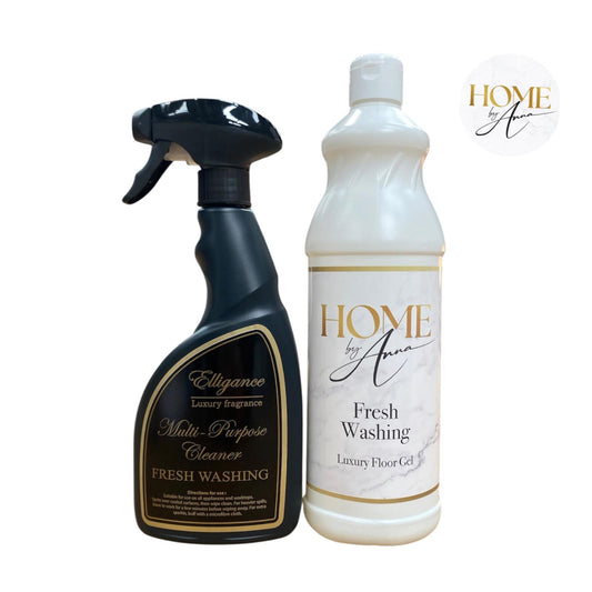Fresh Washing Spray & Foaming Floor Gel Luxury Cleaning Home Care bundle