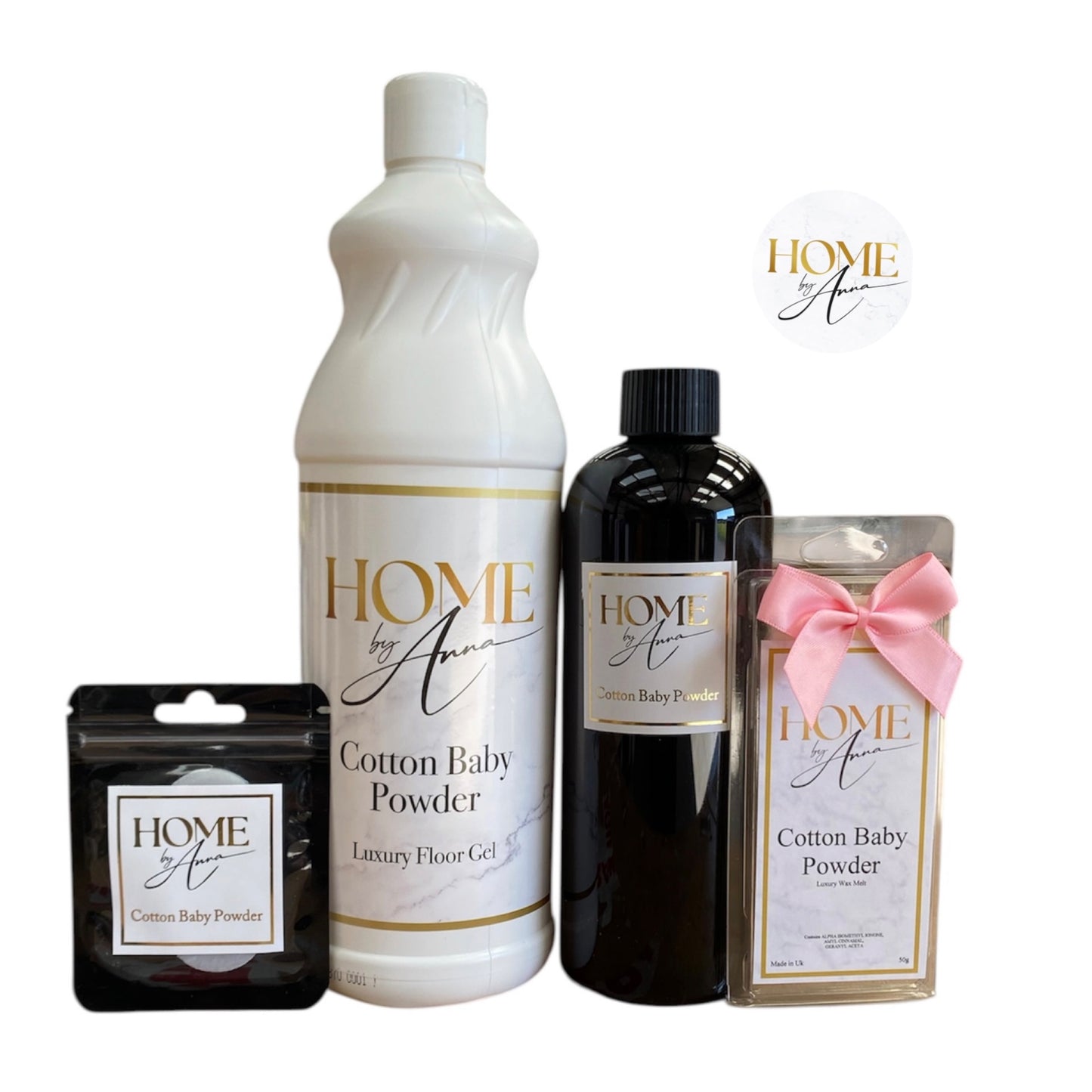Luxury Home Fragrance & Cleaning Set - Cotton Baby Powder