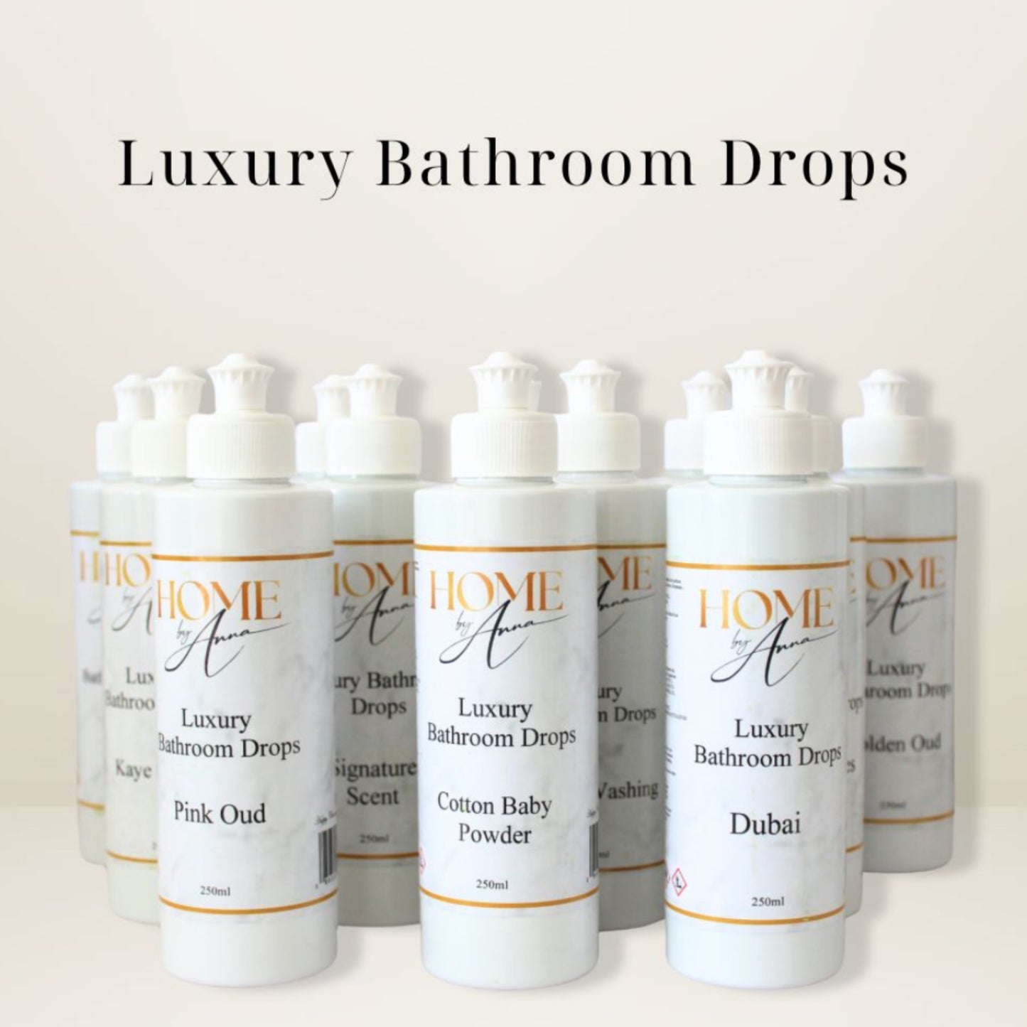 Home By Anna Luxury Bathroom Scent Drops - Wholesale 12 units Various Scents