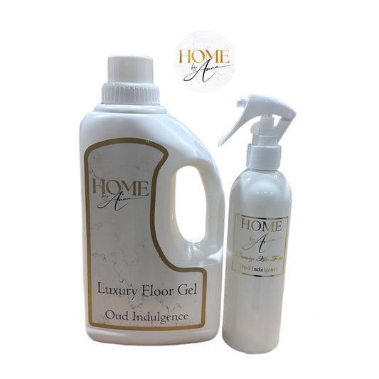 Oud Indulgence  Room Spray & Foaming Floor Gel Luxury Cleaning Home Care bundle