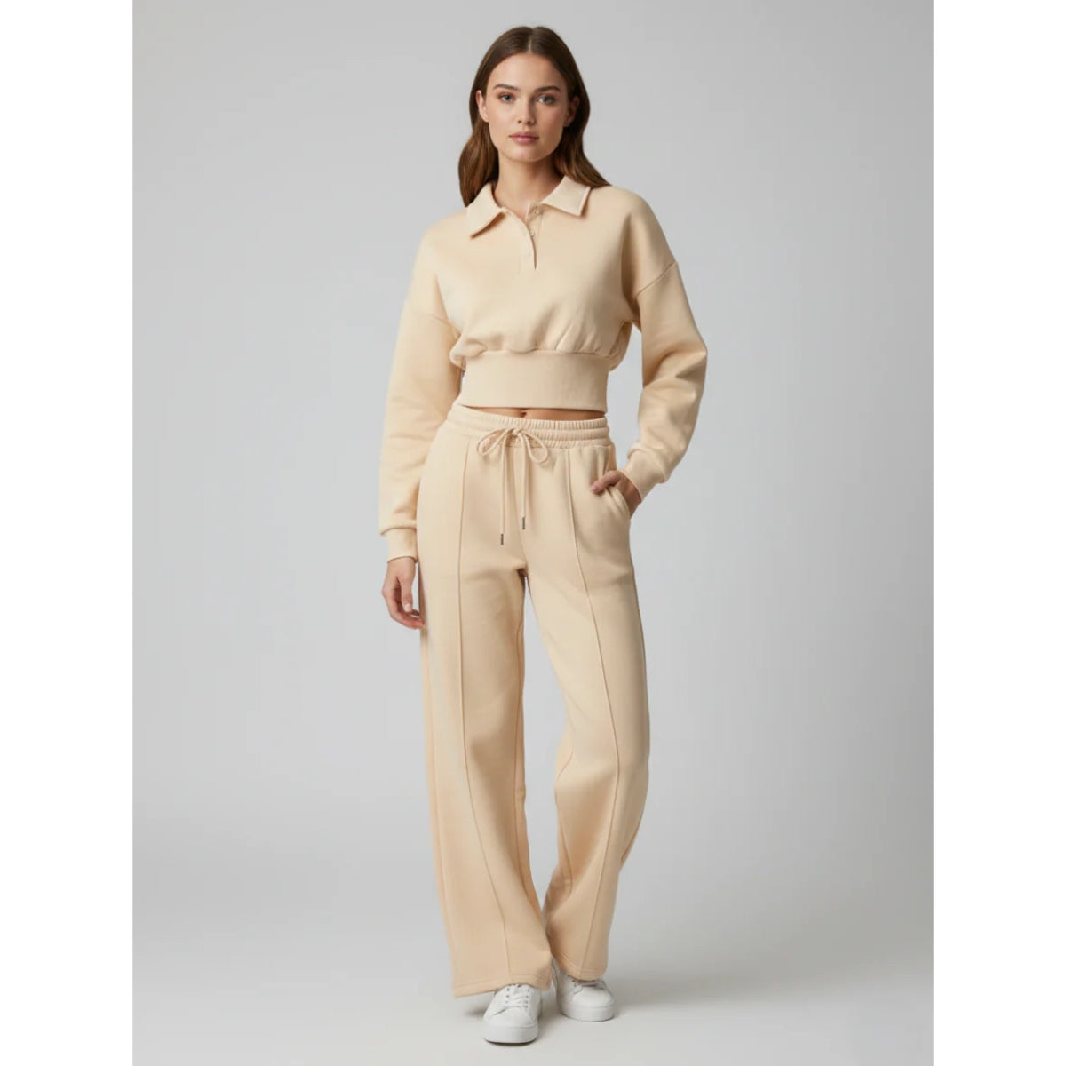 Linea Butter Lemon Collar Coord Trouser Set
