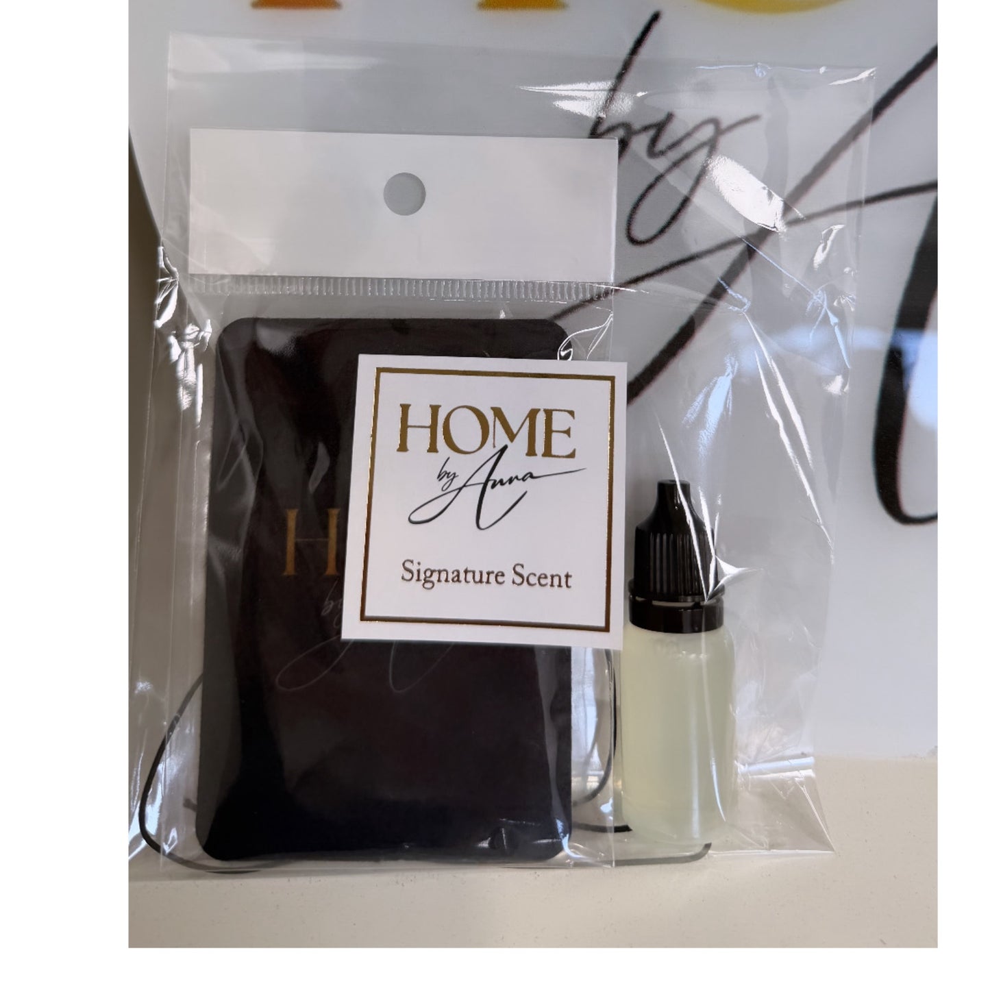 Luxury Car Air Freshener With Top Up Scent Dropper Bottle