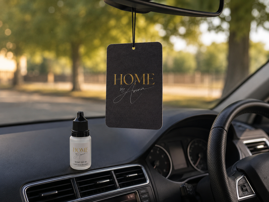 Luxury Car Air Freshener With Top Up Scent Dropper Bottle