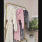 Signature Logo Dressing Gown Robe -  Free Wax Melt Pack With Every Dressing Gown,Cream,  Pink or Grey